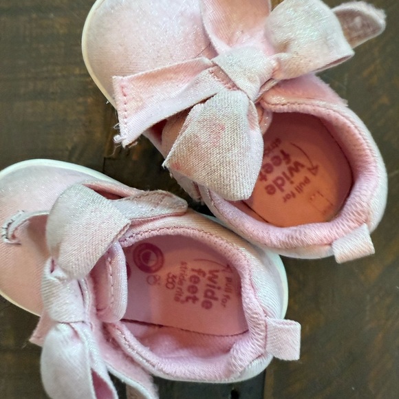Stride Rite Pink Baby Walker Shoes with Bow size 6 months - Picture 2 of 4